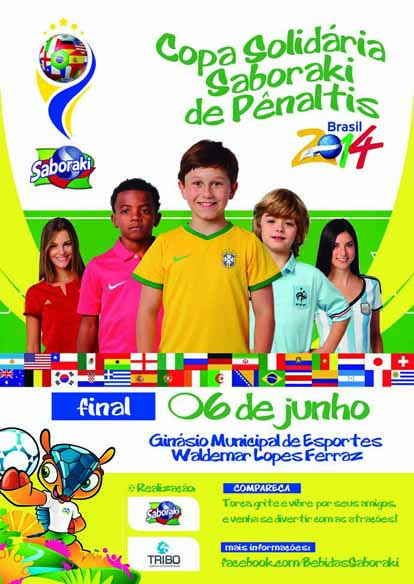 Panfleto Copa Solidária Saboraki de Pênaltis - FRENTE